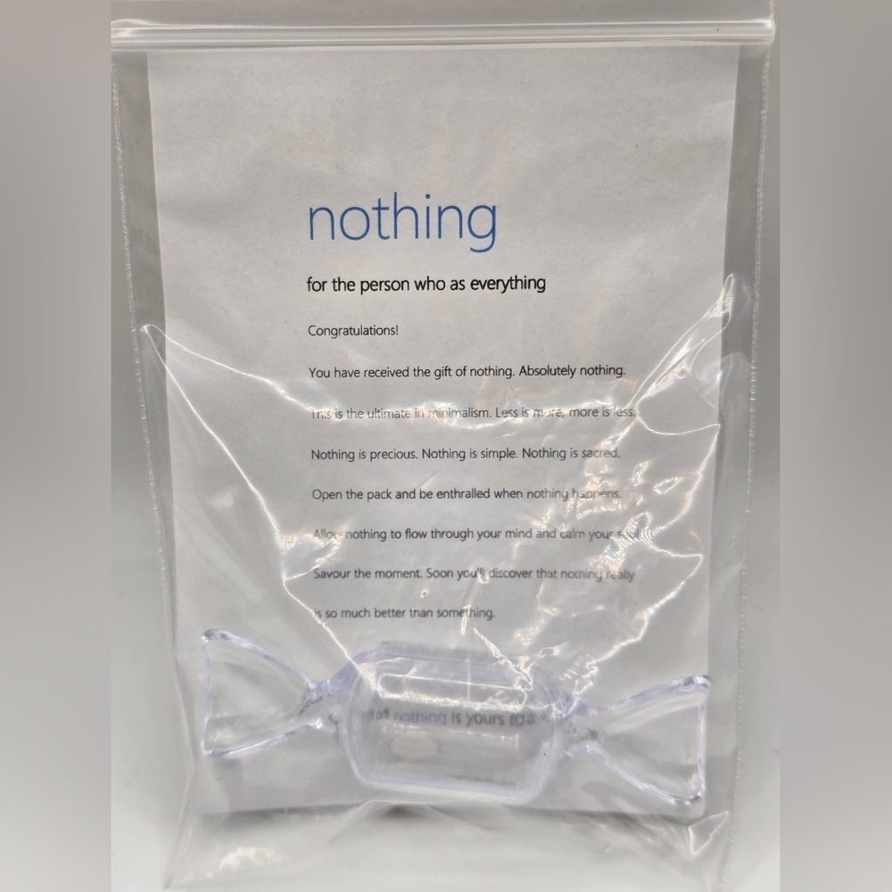 Gift Of Nothing Brand New Novelty Gift Funny Joke